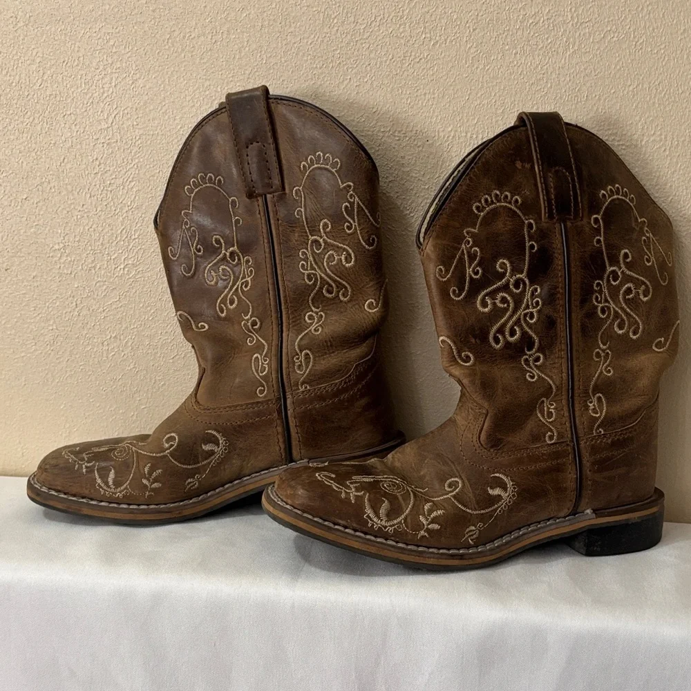 SMOKY MOUNTAIN Brown Kids Cowboy Boots
